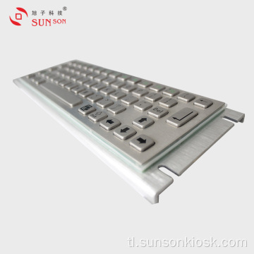 Pinatibay na Metal Keyboard na may Track Ball